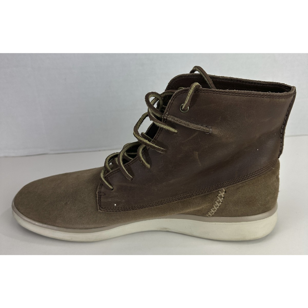 UGG Lamont Leather Chukka Boots Men's 11.5 Chestnut Brown Laced Shoes Uggs - Picture 4 of 12